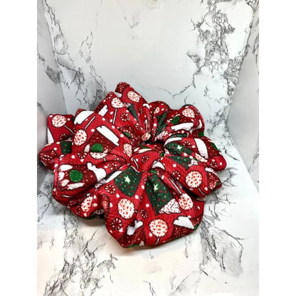 Red Coffee Cup Christmas Bullet Scrunchie Enchanted Scrunch