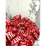 Load image into Gallery viewer, Ho Ho Ho Red Christmas Bullet Scrunchie
