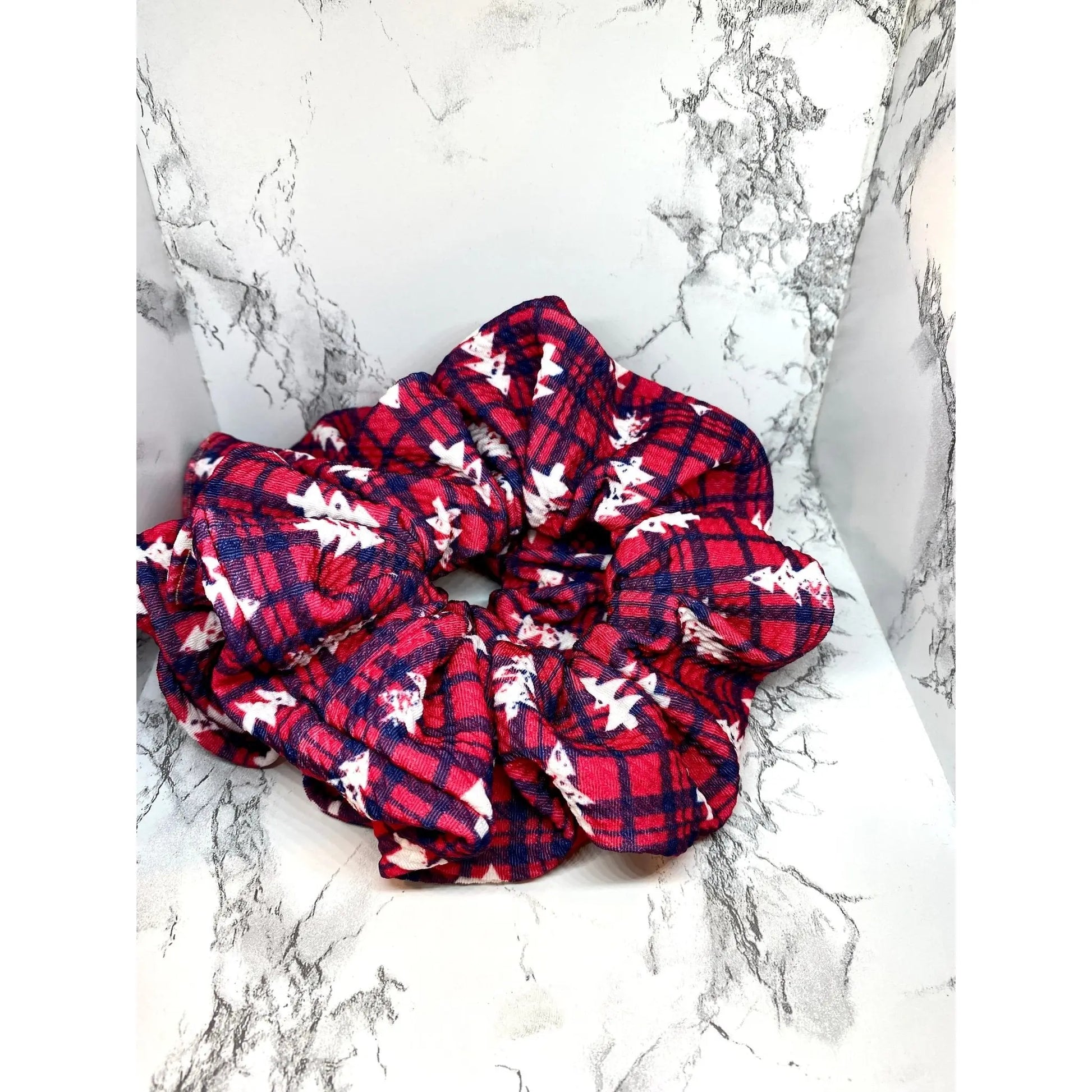 Buffalo Trees Christmas Bullet Scrunchie Enchanted Scrunch