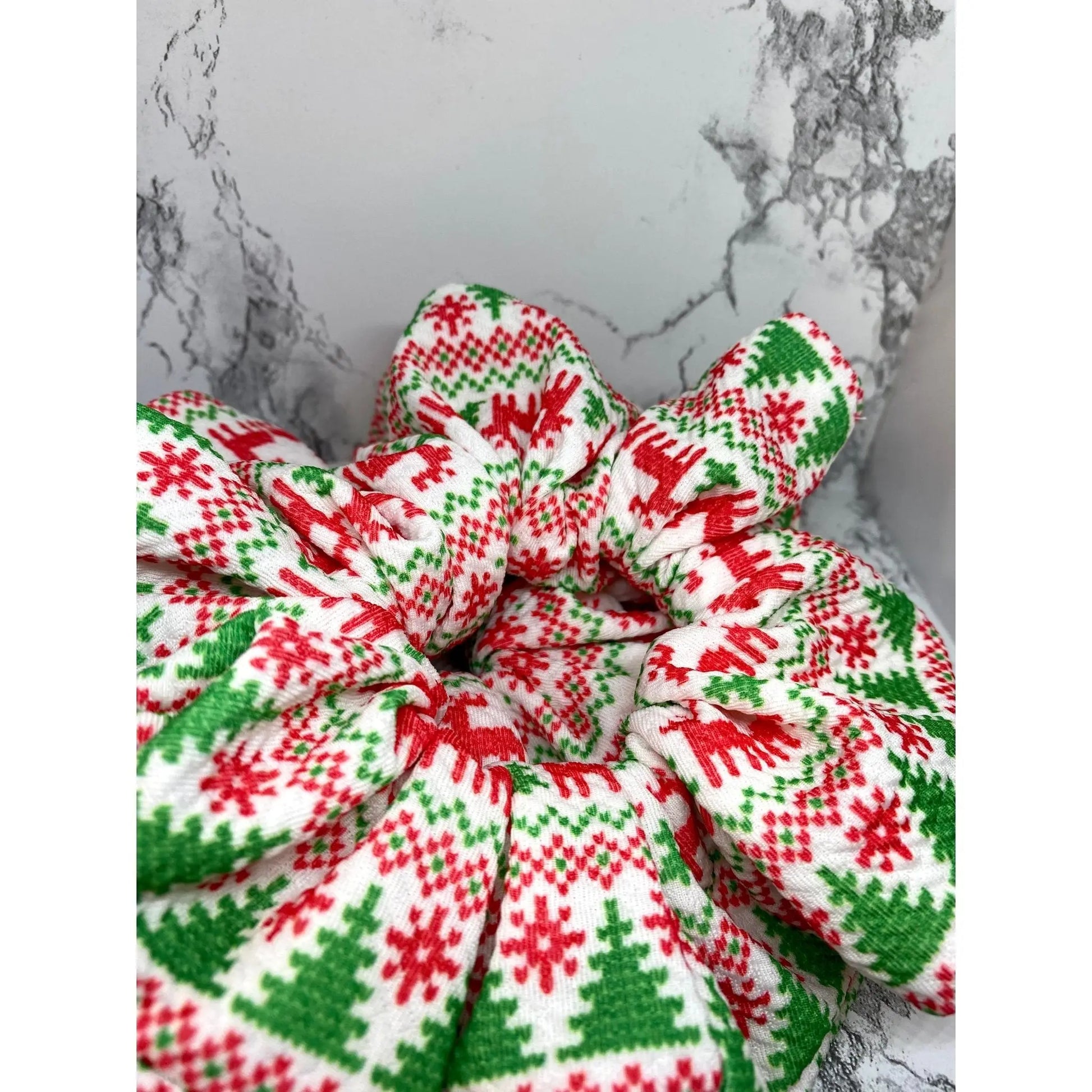 Ugly Sweater Christmas Bullet Scrunchie Enchanted Scrunch