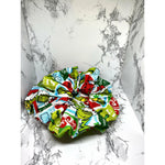 Load image into Gallery viewer, Green Grinch Christmas Scrunchie
