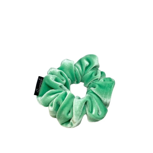 Mini Mint Green Velvet Scrunchie enchantedscrunch