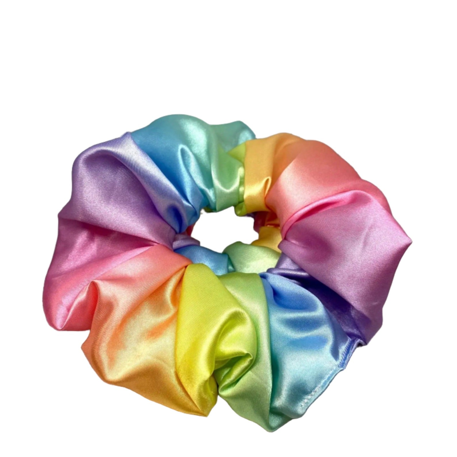 Rainbow Ombre Silk Scrunchie enchantedscrunch