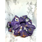 Load image into Gallery viewer, Purple Halloween Dog Scrunch
