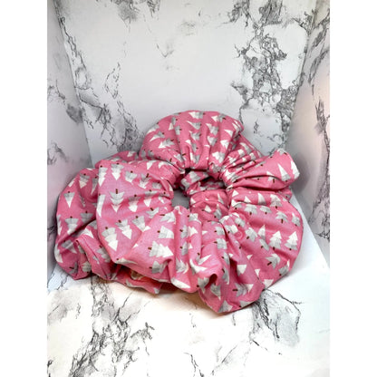 Pink Trees Christmas Scrunchie Enchanted Scrunch